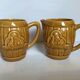 Pair of Desvres pitchers old barrel