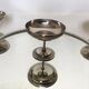Set de 6 coupes en metal argenté