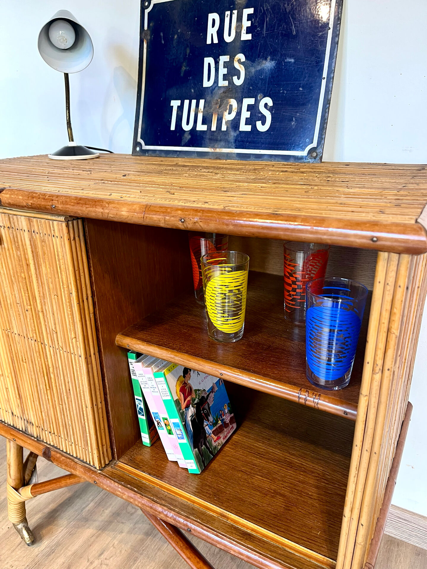 Rattan sideboard