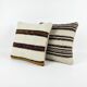 Lot de 2 housses de coussin kilim vintage 51x51 cm