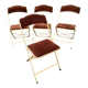 4 folding chairs, Chaisor, 1970