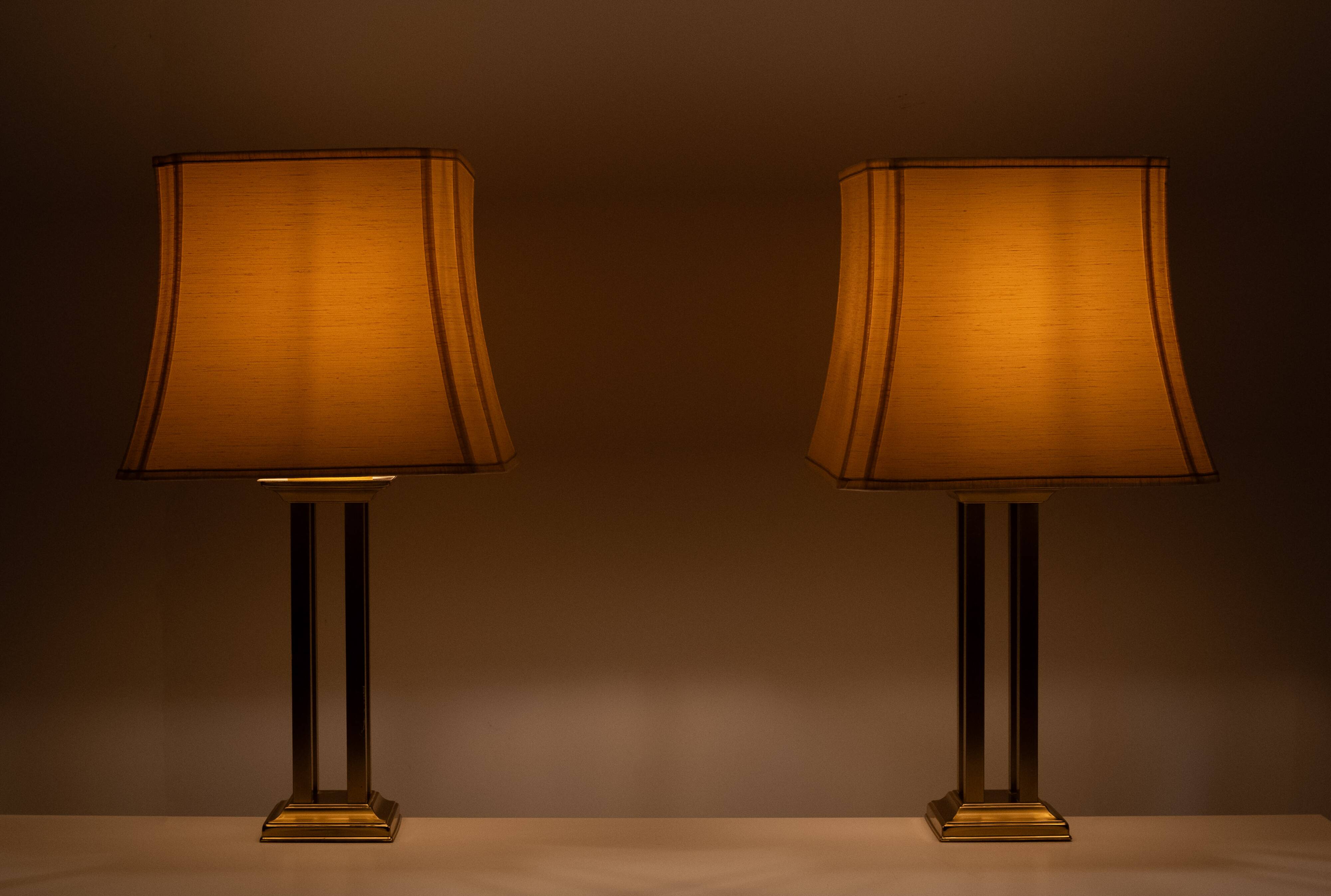 Form Leuchten Hollywood Brass Table lamps 1970s Germany