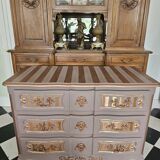 Commode Vintage vieux rose