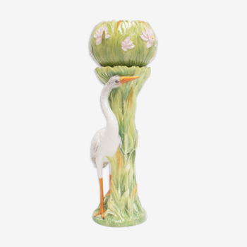 A Vintage 'Heron' Flower Pot on Stand