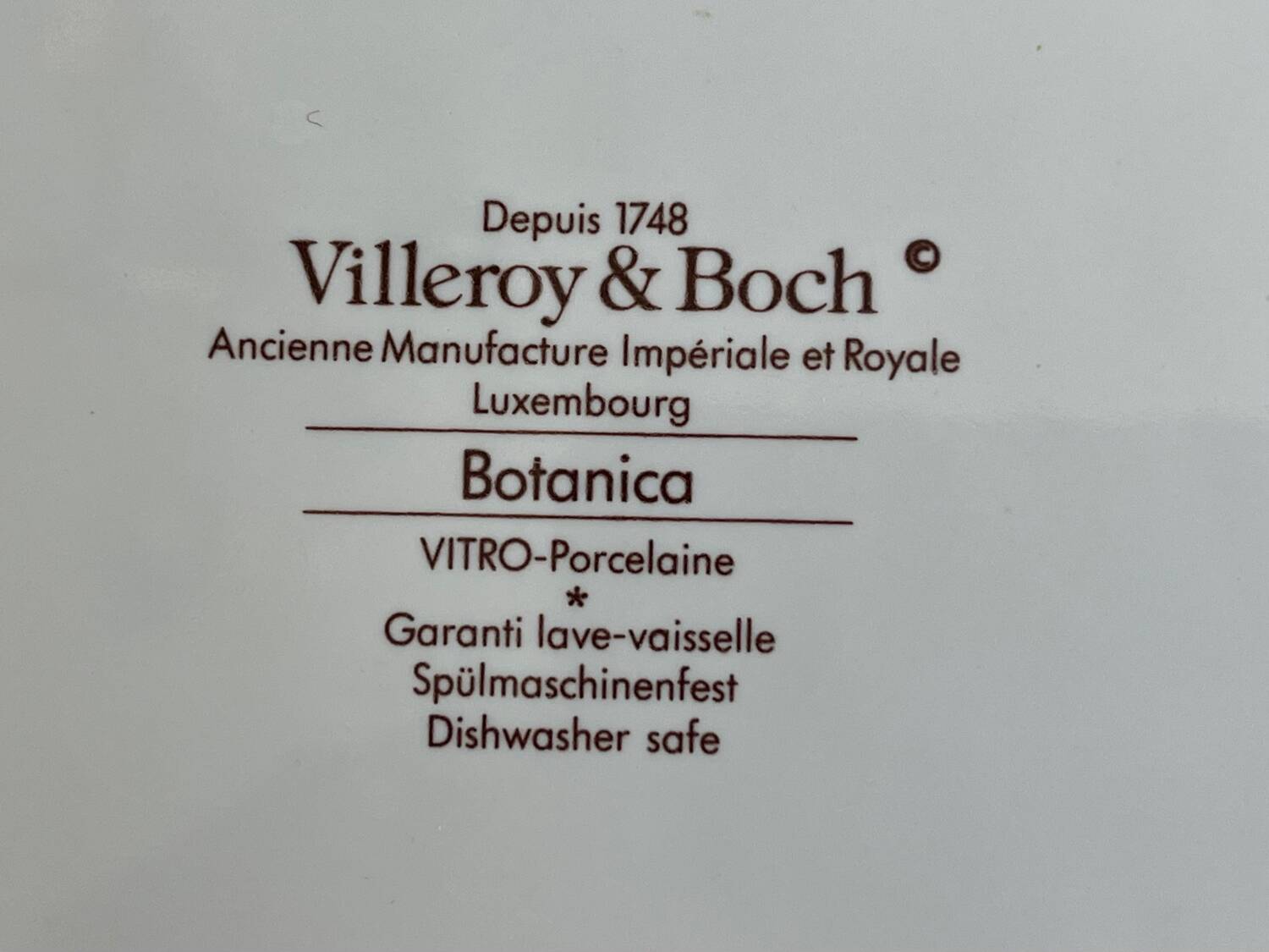 Villeroy and Boch botanica dish