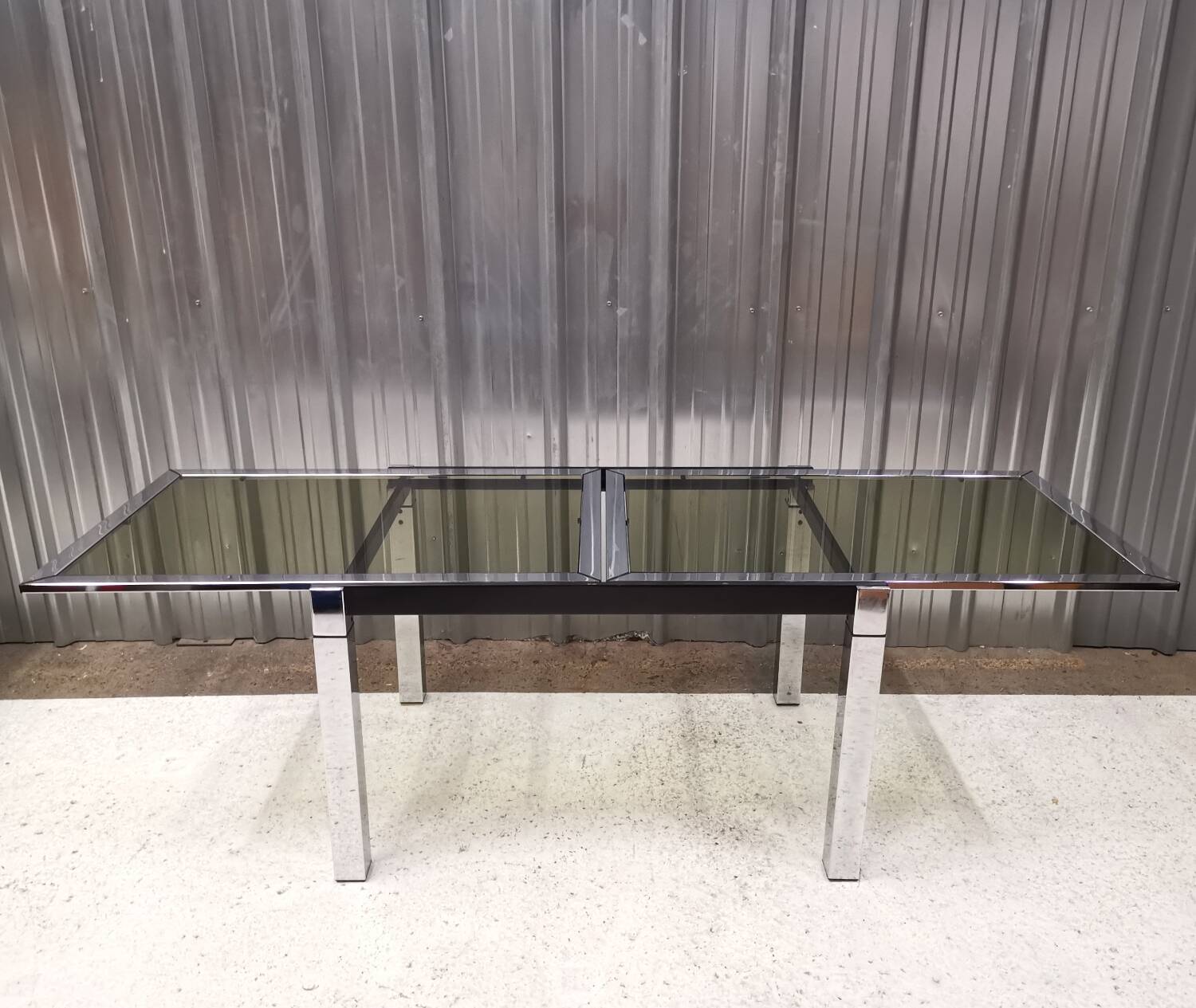 Table extensible La Métal Arredo, Italy, 1970