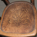Series of 5 bistro chairs - early 20th century