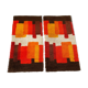 Ensemble de 2 tapis multicolores à poils hauts Rya par Desso, Pays-Bas, années 1970