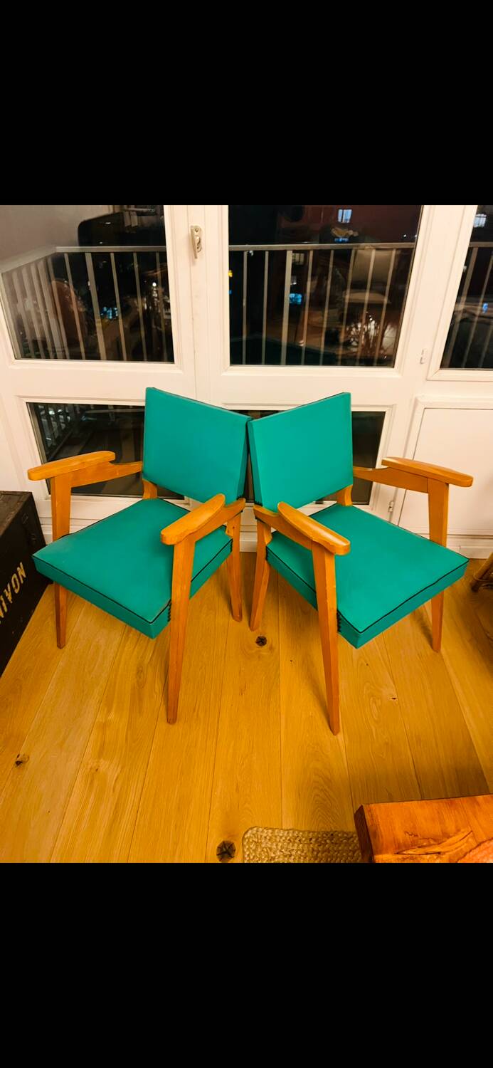 Green Compass Armchair 70s