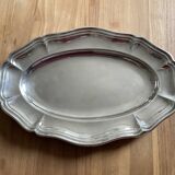 Plat en métal argenté ercuis