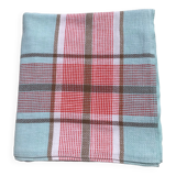 Rectangle tablecloth blue lines lagoon and coral