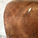 Small pendant light in corrugated teak leaf (Small D:30 H:20)