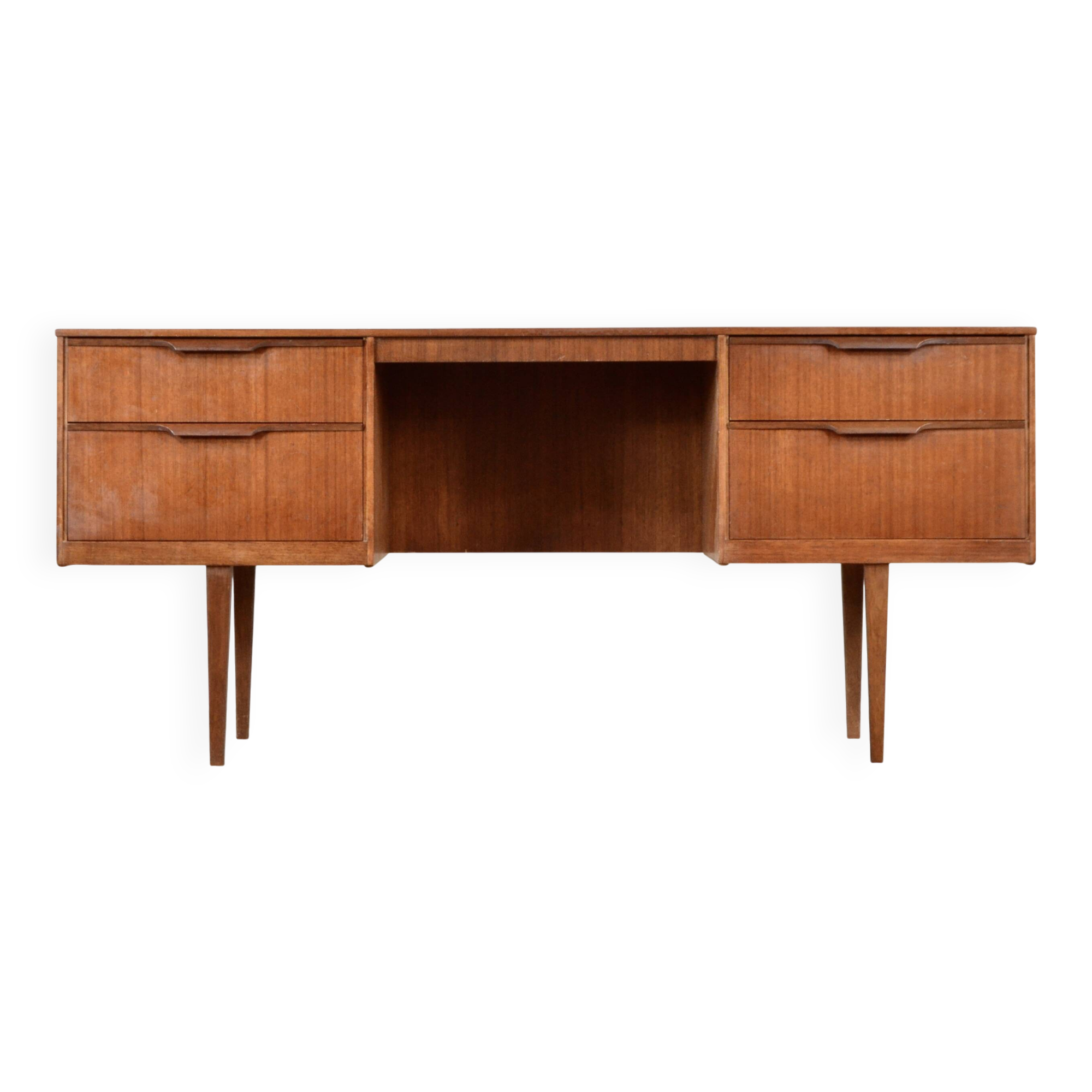 Midcentury Austinsuite Teak Desk / Dresser. Vintage Modern / Danish Style.