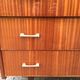 Vintage chest of drawers with 3 drawers in varnished teak