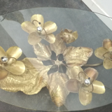Table basse en laiton par Henri Fernandez 1970s