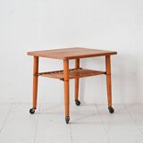 Table basse à roulettes des années 50