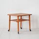 1950s coffee table on wheels