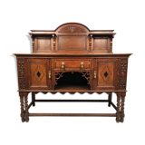 English Renaissance style oak cabinet