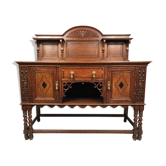 English Renaissance style oak cabinet