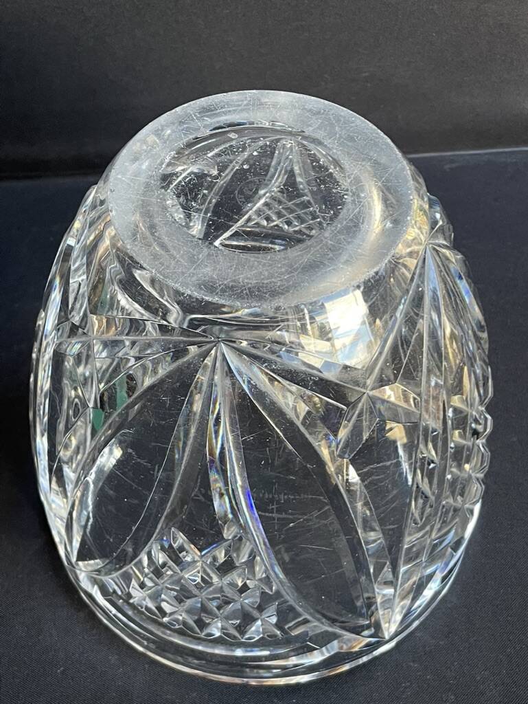 Large stamped Baccarat vase