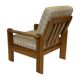 Vintage armchair set of 2 pinewood pine 70s design