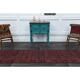 Vintage Turkish Oushak Handmade Wool Cotton Red Runner Rug 80x281
