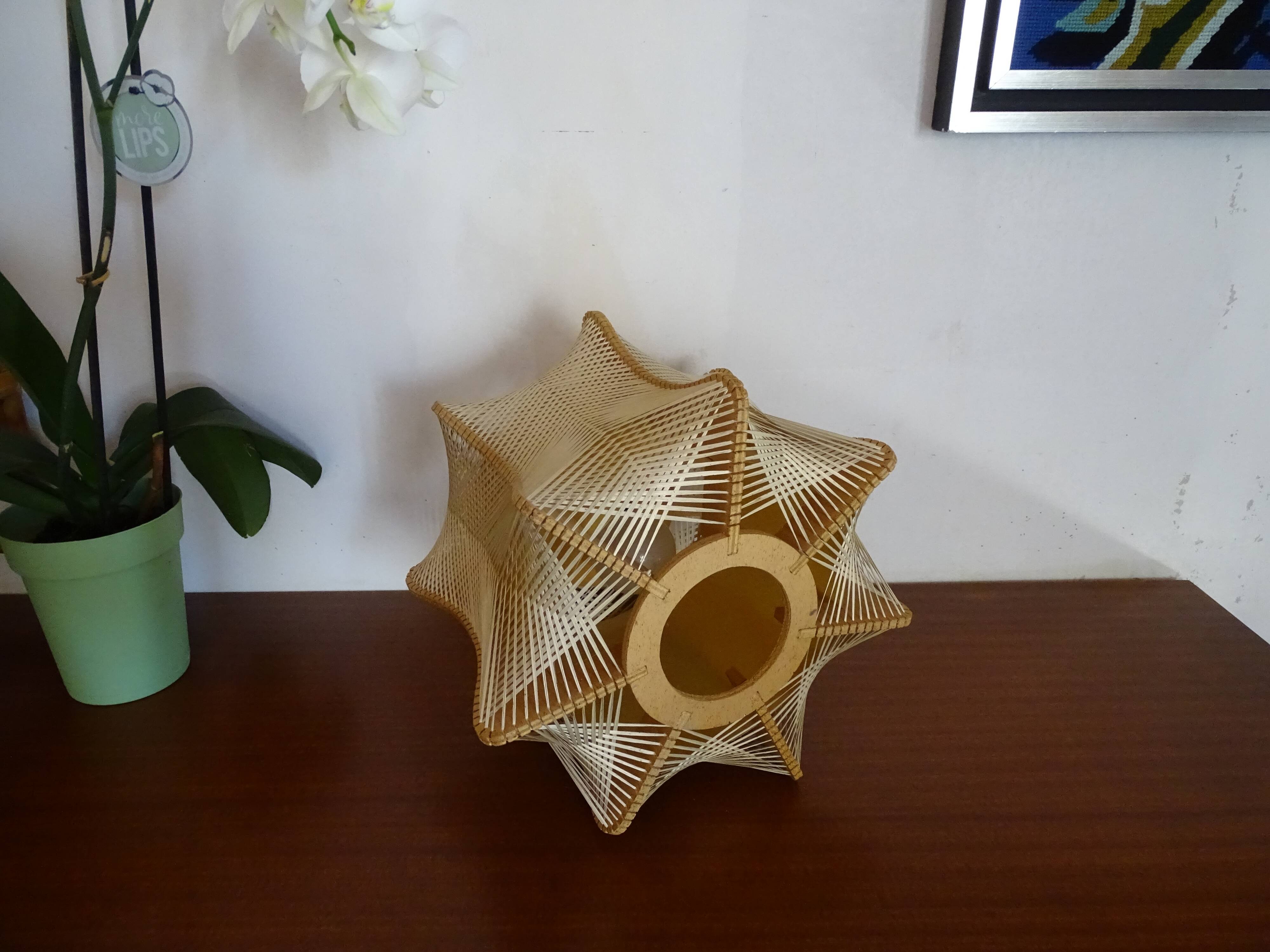 Suspension scandinave bois et fil 60/70