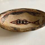 Centre de table de terre cuite berbère au poisson ancien vers 1950