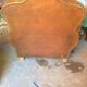 Old leather club armchair