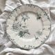 Round ironstone dish “Pavots” Choisy le Roi