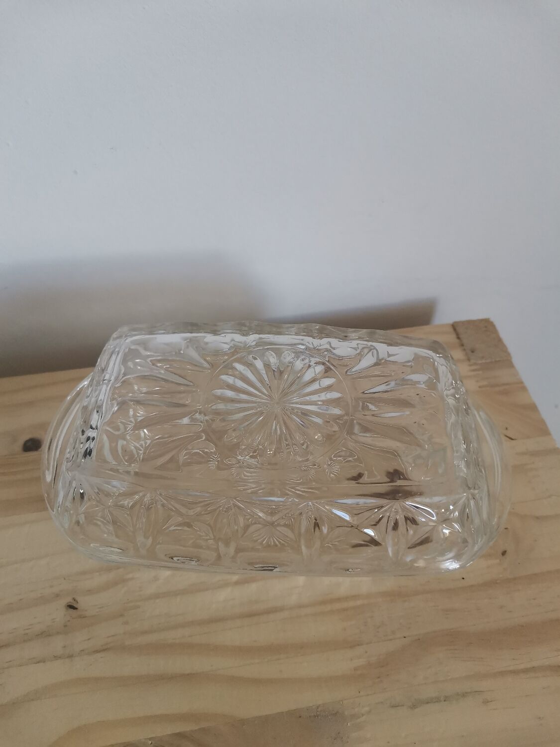 Henkel vintage molded glass butter cup made in France