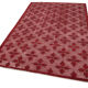 Handmade carved anatolian 1980s 180 cm x 280 cm red rug
