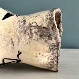Enamelled ceramic pitcher with rock decoration
