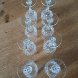 8 crystal stemmed glasses