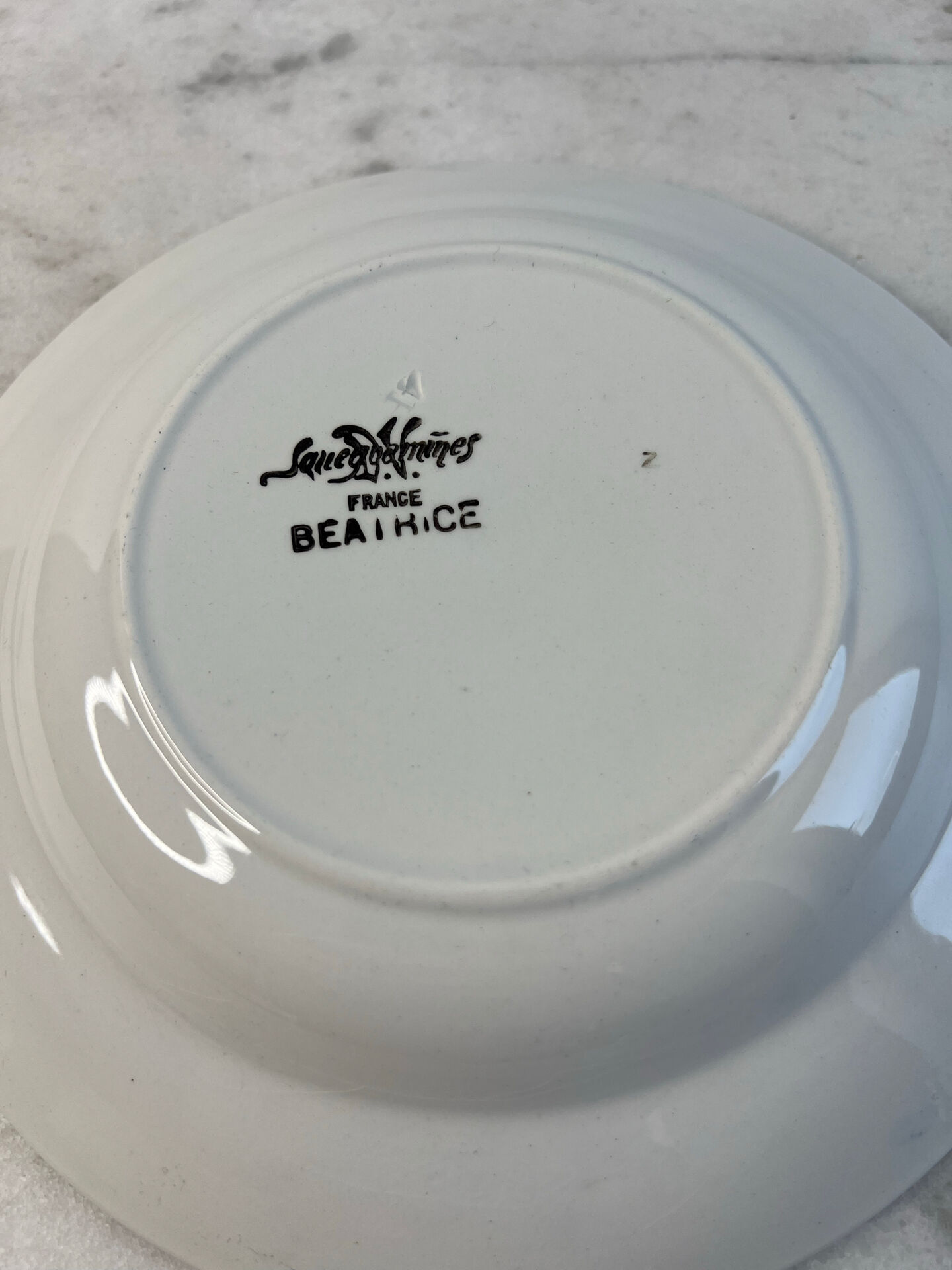 Assiette creuse Sarreguemines collection Béatrice