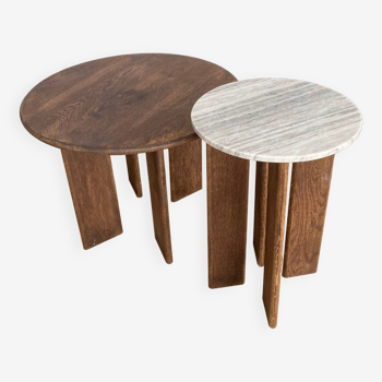 Minimalist style nesting coffee table