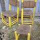 2 chairs + 1 vintage shepherd's stool