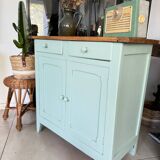 Ancien buffet parisien vert amande