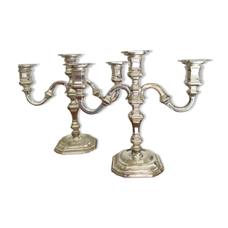 Pair of silver candlesticks.W.Germany.