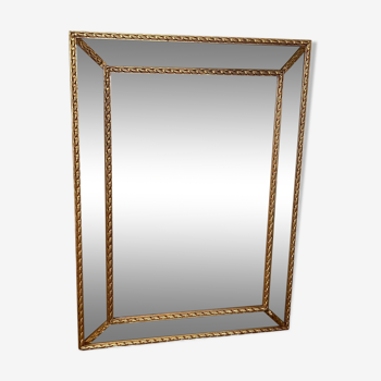 Beveled beaded mirror