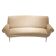 Gigi Radice Mid-Century Modern Ivory Chenille Cotton Curved Italian Sofa