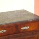 Walnut chest of drawers, black marble top