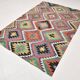 Kilim berbère vintage, Explosion de couleurs et charme artisanal, 166x230Cm