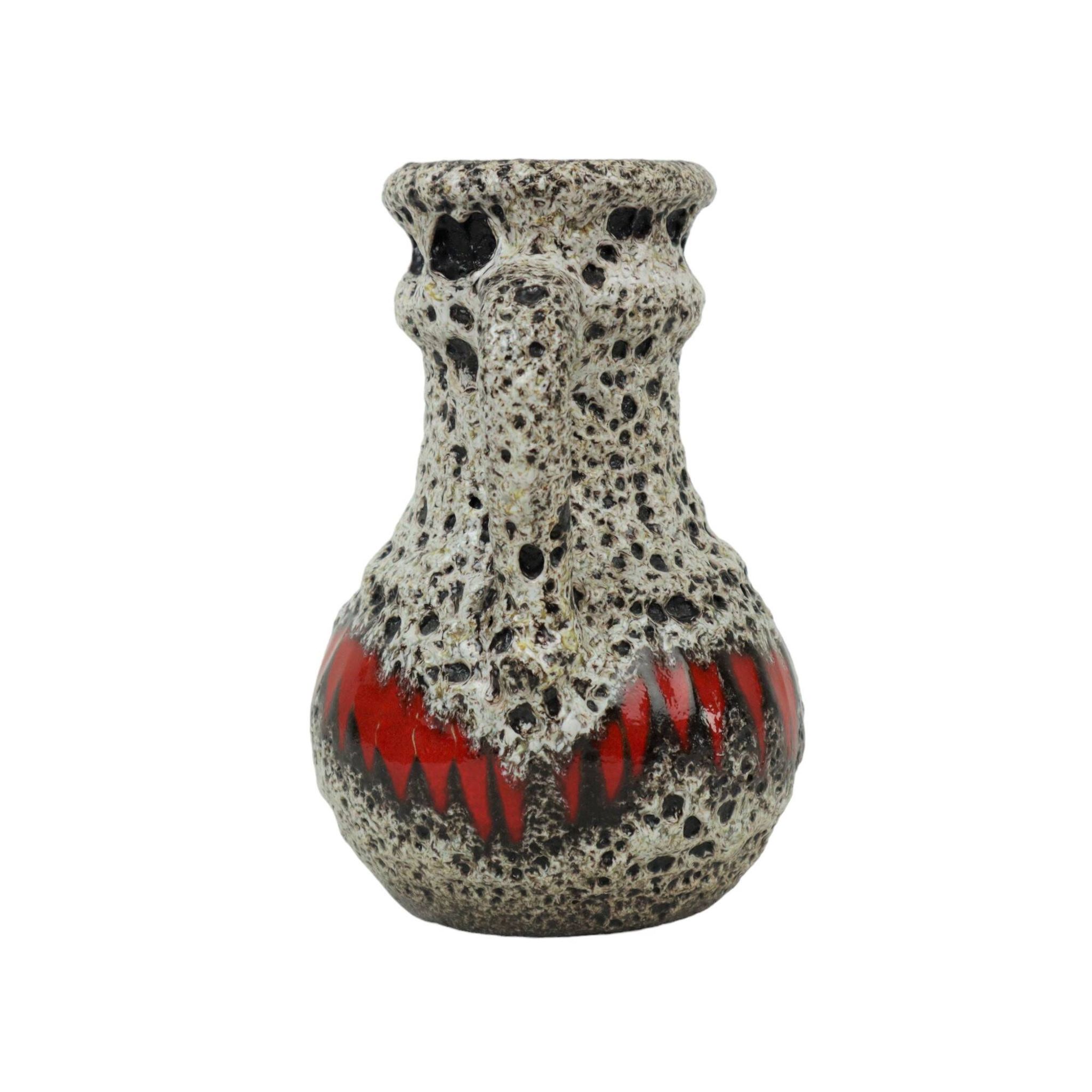 Fat Lava Design Vase Allemagne de l’Ouest Poterie Scheurich Lora 496-18