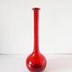 Italian blown glass bottle red EMPOLI