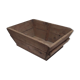 Wooden box trapezoidal