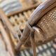 XXL vintage rattan garden armchair or deck chair