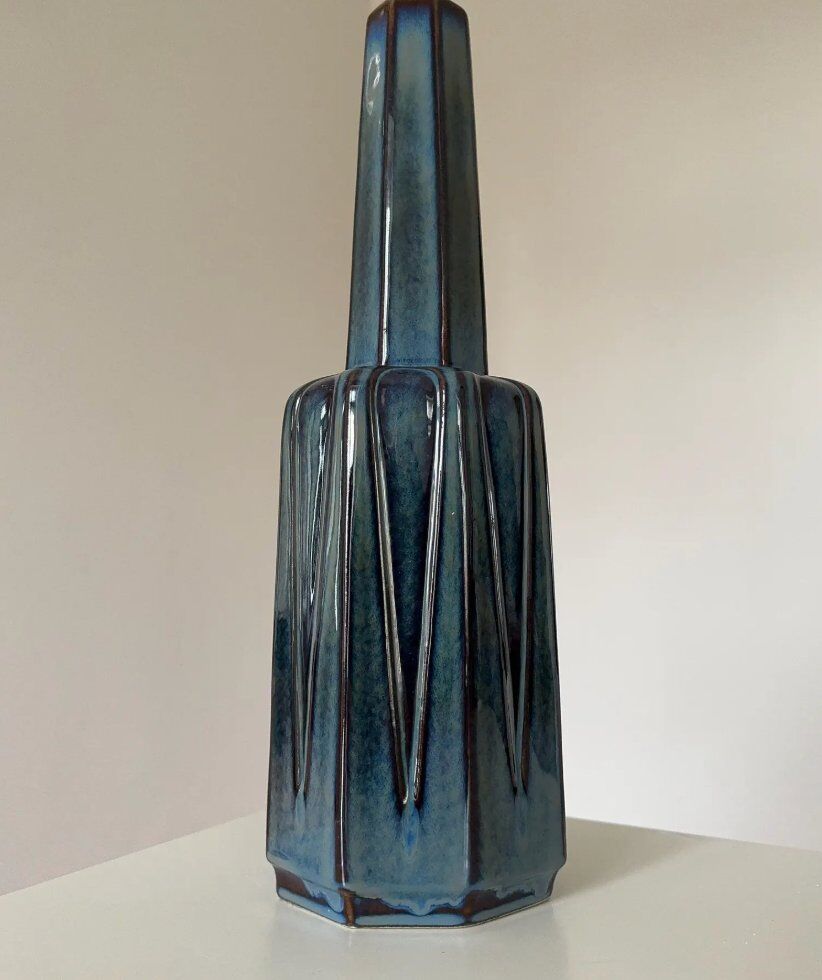 Stoneware lamp by Einar Johansen for Søholm, Denmark, 1960s
