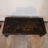 Japanese coffee table black and gold lacquer 1900