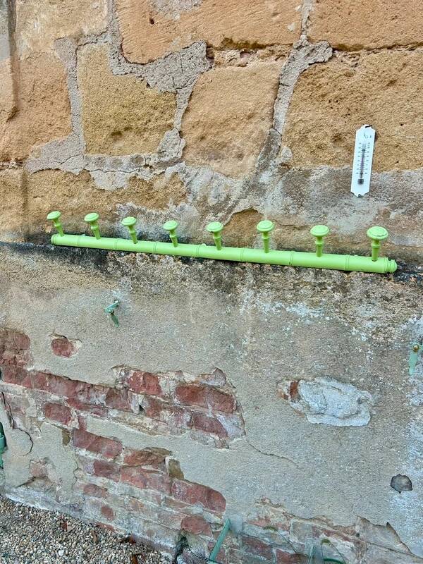 Large coat rack with 8 hooks